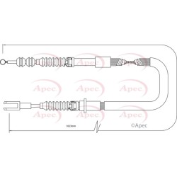 Handbrake Cable APEC CAB1430 OE Ref 4642017070