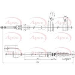 Handbrake Cable APEC CAB1432 OE Ref 5442081A01