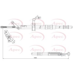 Handbrake Cable APEC CAB1439 OE Ref 4643042070