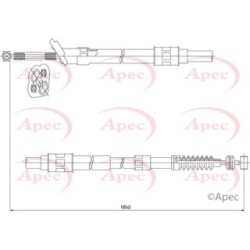 Handbrake Cable APEC CAB1441 OE Ref 4642018030