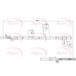 Handbrake Cable APEC CAB1444 OE Ref 4642052080