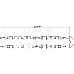 Handbrake Cable APEC CAB1454 OE Ref 522650