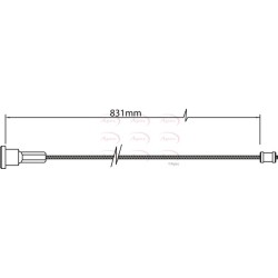 Handbrake Cable APEC CAB1467 OE Ref 90576454