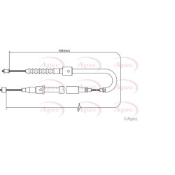 Handbrake Cable APEC CAB1470 OE Ref 90576453