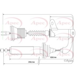 Handbrake Cable APEC CAB1504 OE Ref 3530621