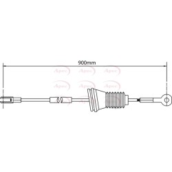Handbrake Cable APEC CAB1505 OE Ref 13877881