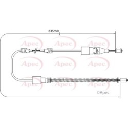 Handbrake Cable APEC CAB1531 OE Ref 867609701