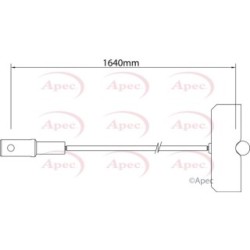 Handbrake Cable APEC CAB1542 OE Ref 93864842