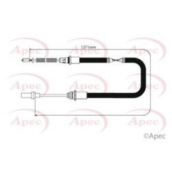 Handbrake Cable APEC CAB1543 OE Ref 364529X50B APEC