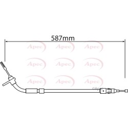 Handbrake Cable APEC CAB1549 OE Ref 1694201185