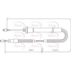 Handbrake Cable APEC CAB1573 OE Ref 96277119