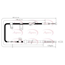 Handbrake Cable APEC CAB1575 OE Ref 47510ST3E51