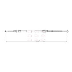 Handbrake Cable APEC CAB1580 OE Ref 34403400795