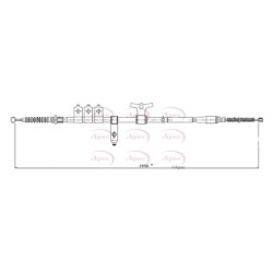 Handbrake Cable APEC CAB1582 OE Ref UH7444420