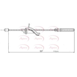 Handbrake Cable APEC CAB1584 OE Ref 1676740