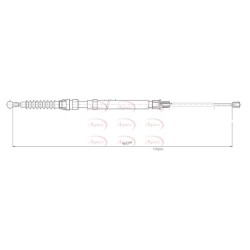 Handbrake Cable APEC CAB1594 OE Ref 8J0609721E