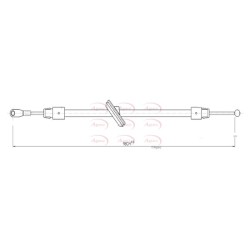 Handbrake Cable APEC CAB1601 OE Ref 9064205785