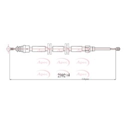Handbrake Cable APEC CAB1677 OE Ref 8200854052