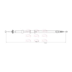 Handbrake Cable APEC CAB1688 OE Ref 51753527