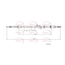 Handbrake Cable APEC CAB1748 OE Ref 2114202485