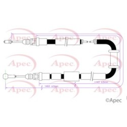 Handbrake Cable APEC CAB1755 OE Ref 8200727571