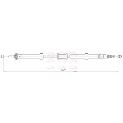 Handbrake Cable APEC CAB1760 OE Ref 51900392