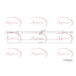 Handbrake Cable APEC CAB1761 OE Ref 6394202985