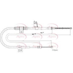Handbrake Cable APEC CAB1779 OE Ref 4820A103