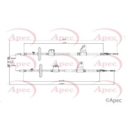 Handbrake Cable APEC CAB1786 OE Ref 42334105