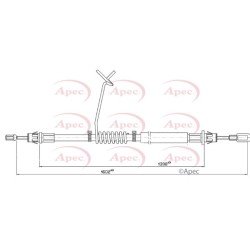 Handbrake Cable APEC CAB1815 OE Ref 1388281