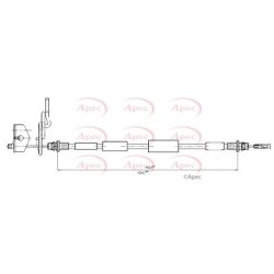 Parking Brake Cable Pull APEC CAB1843 OE Ref 4779806AB APEC