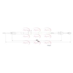 Parking Brake Cable Pull APEC CAB1846 OE Ref 2388939