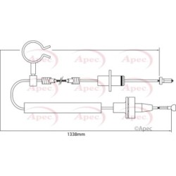 Control Cable Pull APEC CAB5002 OE Ref 1038233