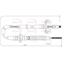 Control Cable Pull APEC CAB5008 OE Ref 9209789