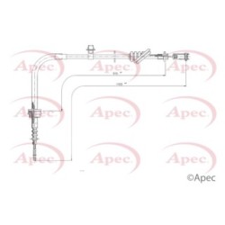Control Cable Pull APEC CAB5034 OE Ref 0K31G41150D
