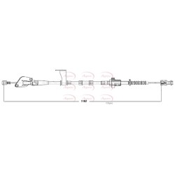 Control Cable Pull APEC CAB5035 OE Ref 4151007950