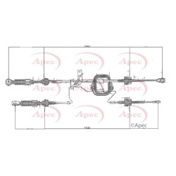 Cable Pull (mt) APEC CAB7015 OE Ref 2444AT