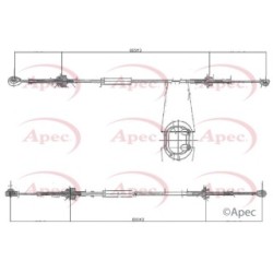 Cable Pull (mt) APEC CAB7016 OE Ref 2444FC