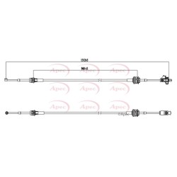 Cable Pull (mt) APEC CAB7017 OE Ref 55223407