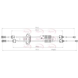 Cable Pull (mt) APEC CAB7031 OE Ref 2444FH