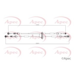 Cable Pull (mt) APEC CAB7040 OE Ref 55202310