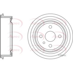 Brake Drum APEC DRM9104 OE Ref 568054