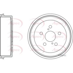Brake Drum APEC DRM9106 OE Ref 4243120190
