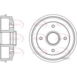 Brake Drum APEC DRM9109 OE Ref 9478267980