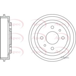 Brake Drum APEC DRM9113 OE Ref 51863509