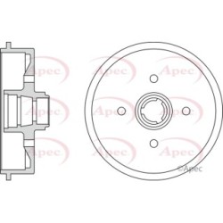 Brake Drum APEC DRM9120 OE Ref 171501615A