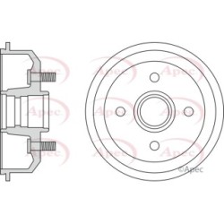 Brake Drum APEC DRM9123 OE Ref 1017668