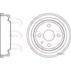 Brake Drum APEC DRM9126 OE Ref 568058
