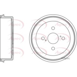 Brake Drum APEC DRM9133 OE Ref 4243120250