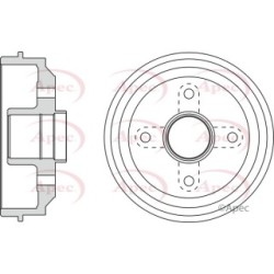 Brake Drum APEC DRM9142 OE Ref 424744